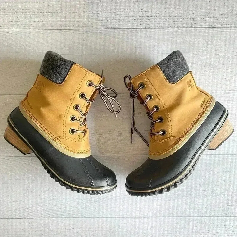 Sorel Slimpack II Lace‎ Boots Sz 7